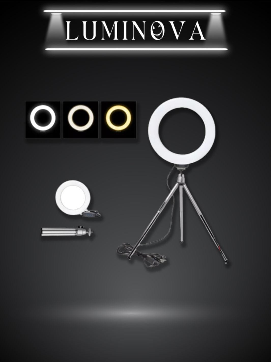 Anneau lumineux led