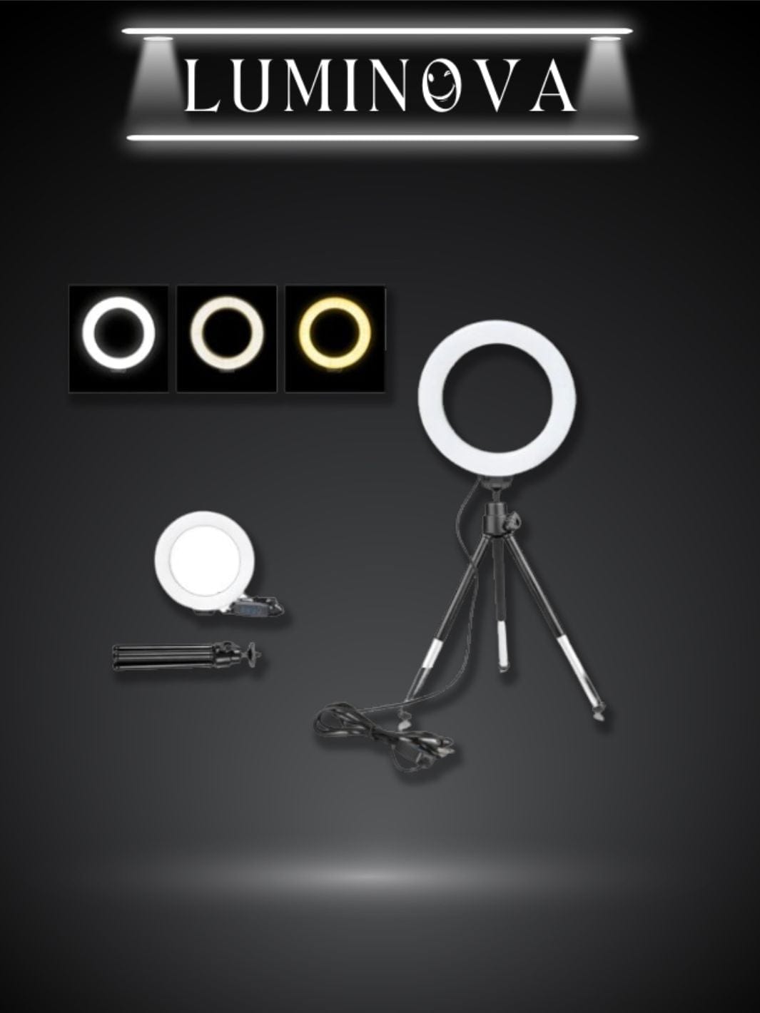 Anneau lumineux led
