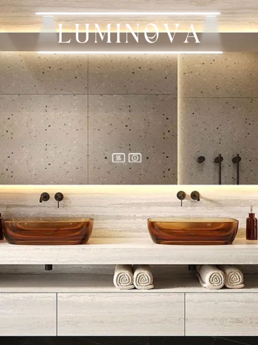 Grand miroir led
