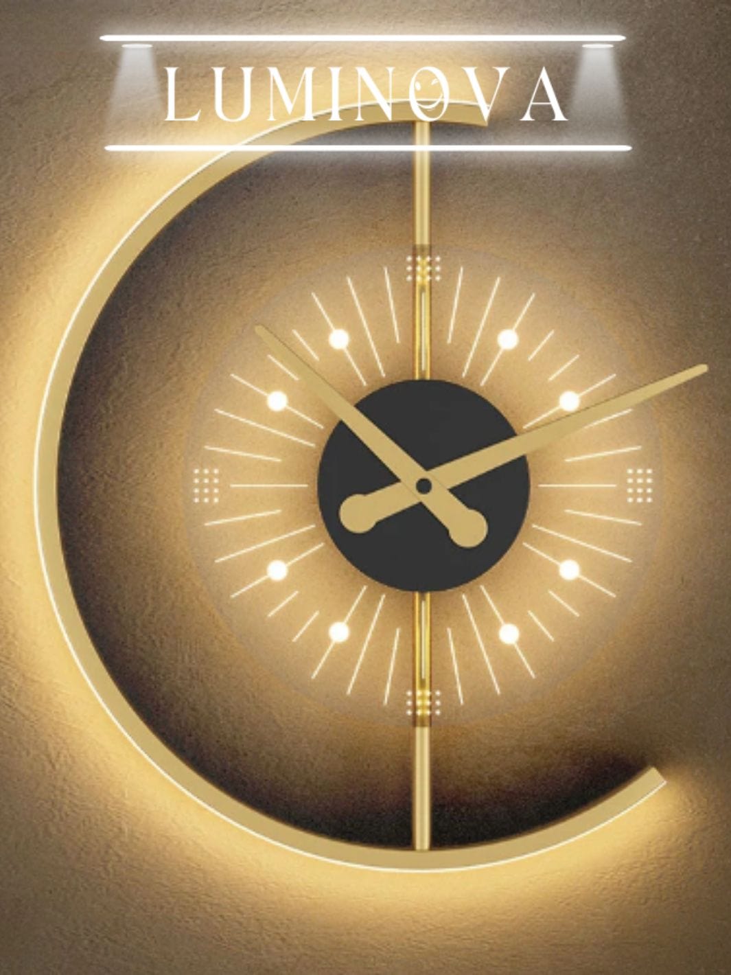 Horloge murale led