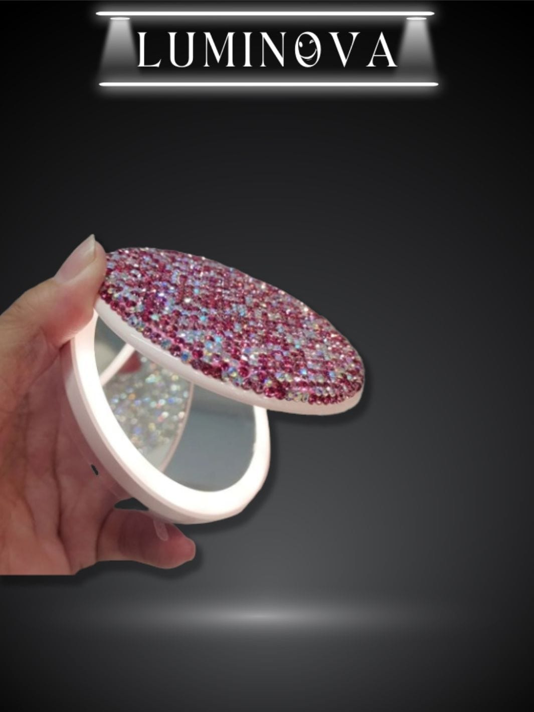Miroir avec leds