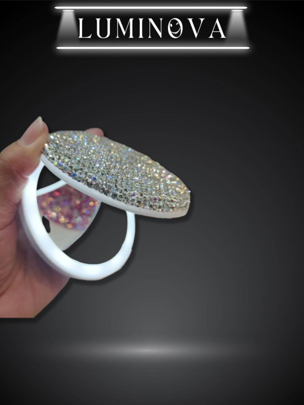 Miroir avec leds