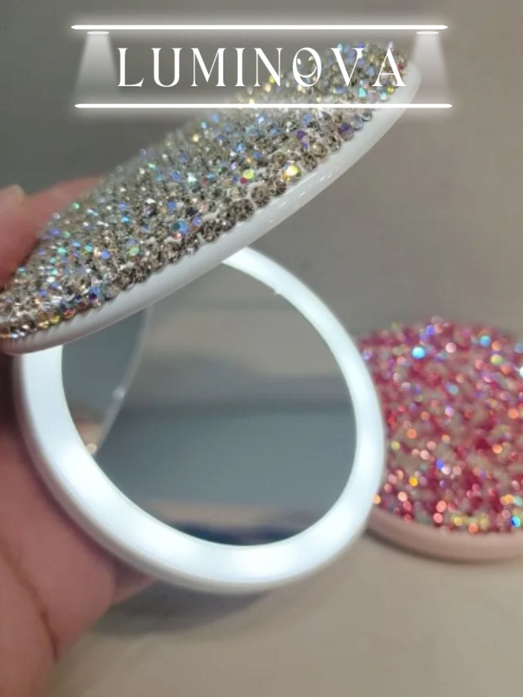 Miroir avec leds