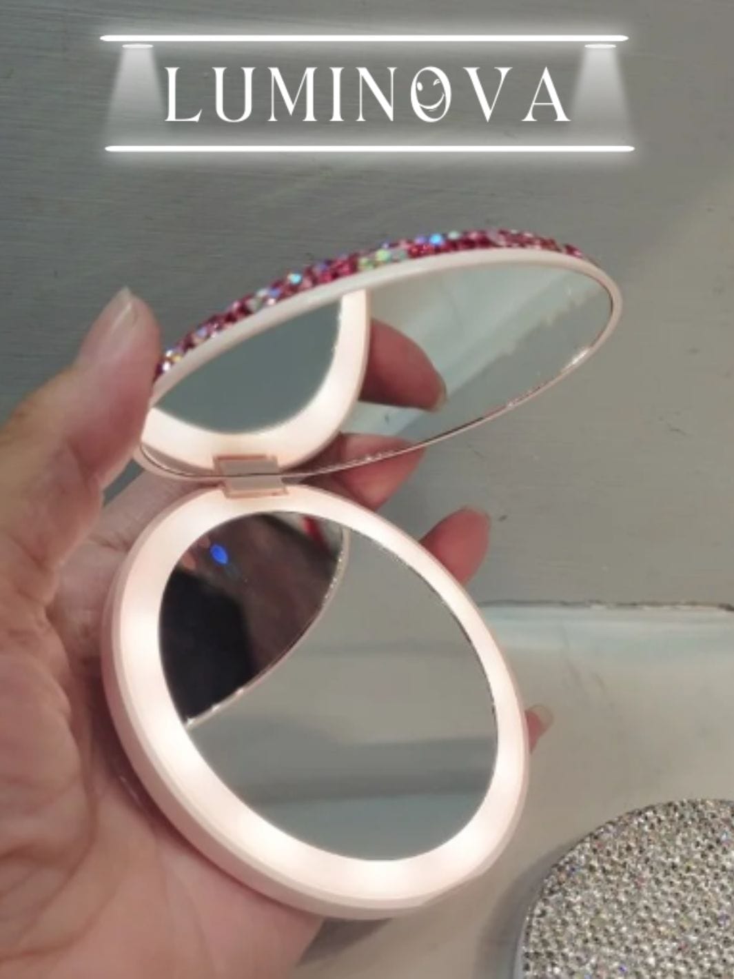 Miroir avec leds