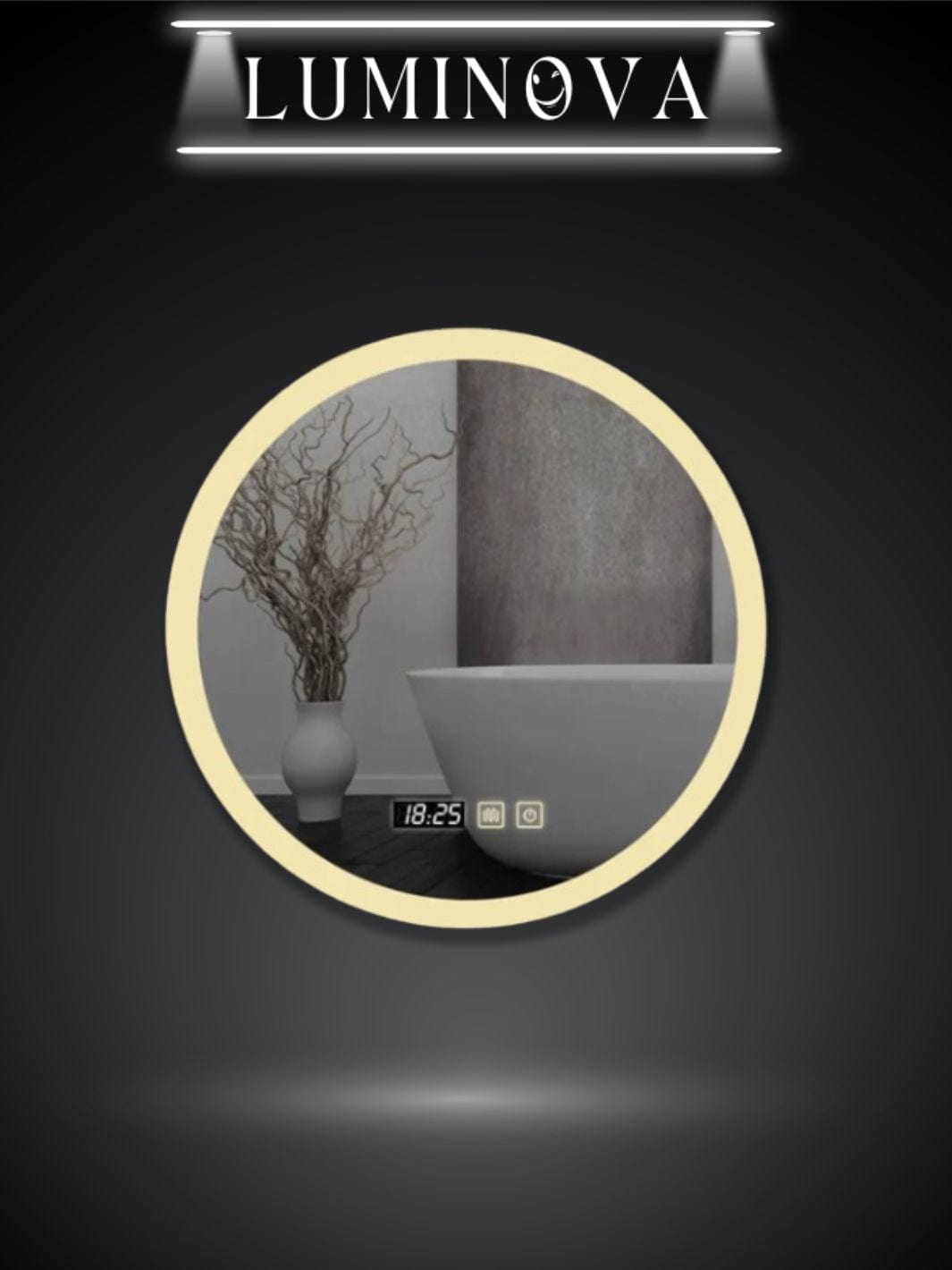 Miroir led rond