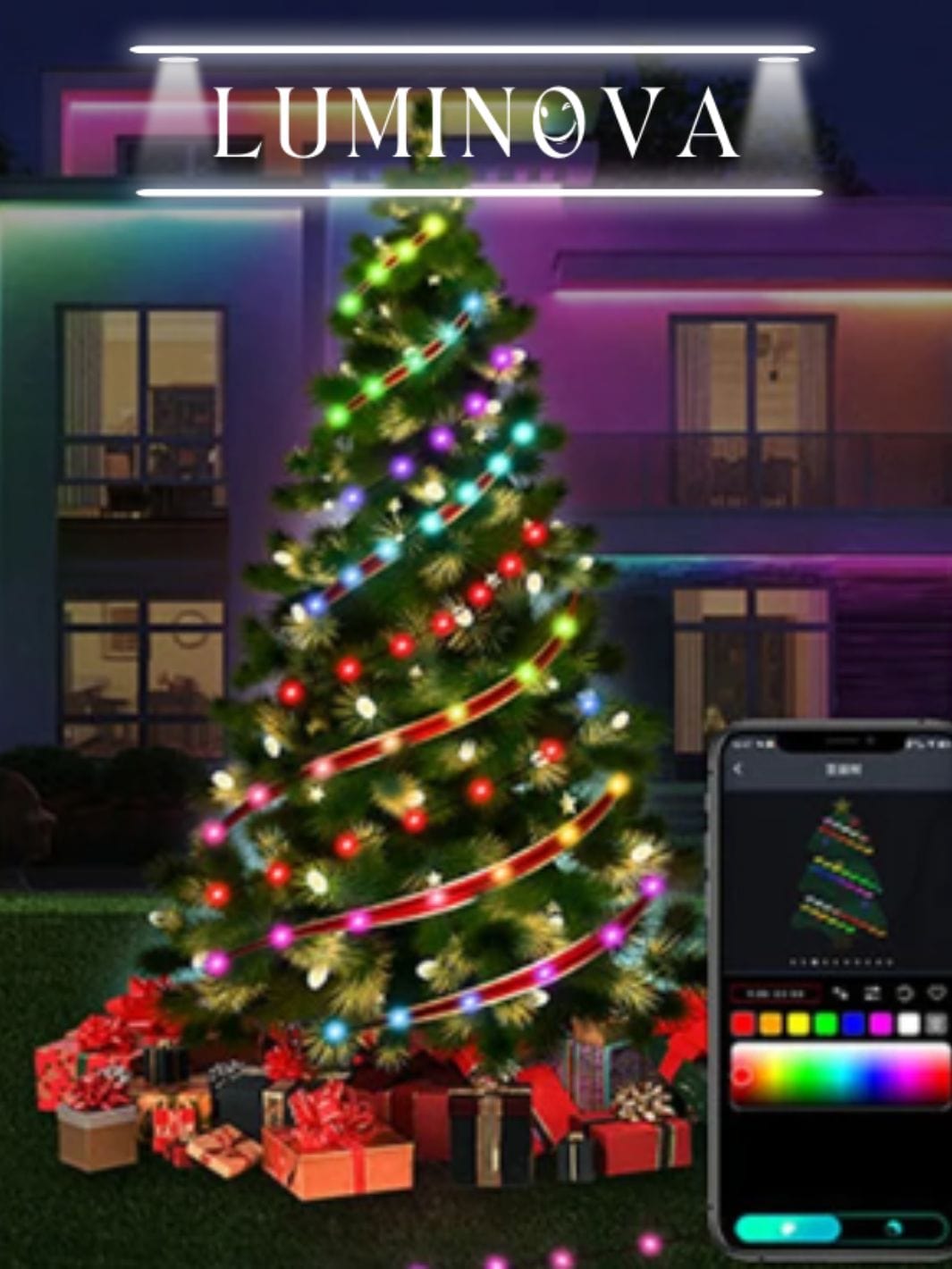 Guirlandes led sapin